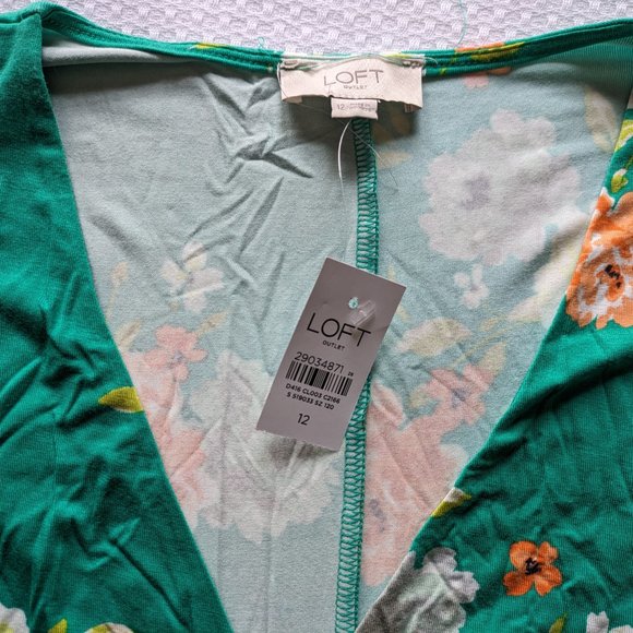 Loft Flower Dress with Ruffle Accents - Picture 3 of 4